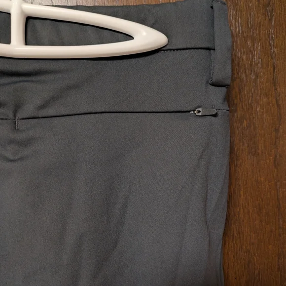 Stylus Men's Charcoal Gray Dress Pants Slim Fit Flat Front 32 X 30 Business - Picture 4 of 7